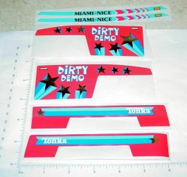 Tonka Dirty Demo Truck Original NOS Sticker Set