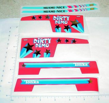 Tonka Dirty Demo Truck Original NOS Sticker Set Main Image