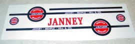 Tonka Janney Semple Hill Semi Truck Sticker Set