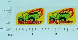Pair Tonka Hot Hauler Nostaligic T Hot Rod Truck Replacement Sticker Set