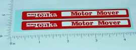 Pair Mini Tonka Motor Mover Car Hauler Sticker Set