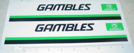 Pair Mini Tonka Gambles Stores Semi Sticker Set