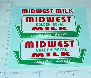 Pair Tonka Midwest Milk Metro Van Sticker Set Main Image