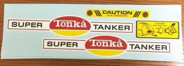 Tonka Super Tanker Trailer Replacement Sticker Set Main Image