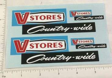 Pair Mini Tonka V-Stores Private Label Semi Truck Replacement Sticker Set Main Image