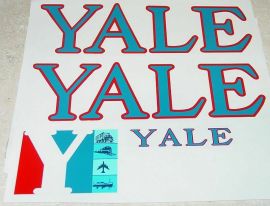 Tru Scale YALE Pressed Steel Semi Sticker Set