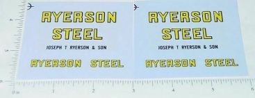 Pair Tru Scale Ryerson Steel Semi Sticker Set Main Image