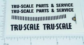 Tru Scale Parts & Service Truck Sticker Set