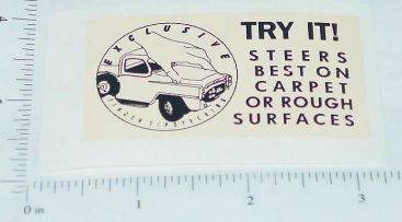 Tru Scale Touch Steering Roof Sticker Main Image