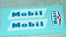 Tootsietoy Mobil Tanker Semi Sticker Set