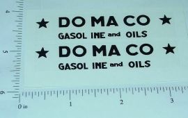 Tootsietoy DOMACO Tanker Semi Sticker Pair