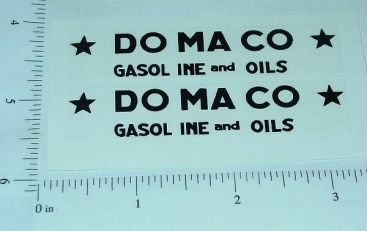 Tootsietoy DOMACO Tanker Semi Sticker Pair Main Image