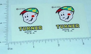 Pair Turner Boy Logo Door Stickers Main Image