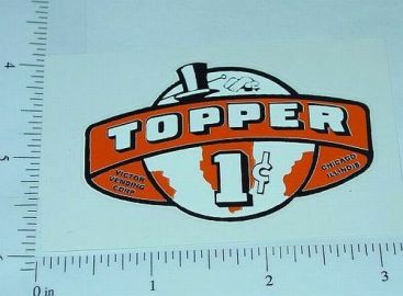 One Cent Orange Topper Vending Machine Sticker V-3 Main Image