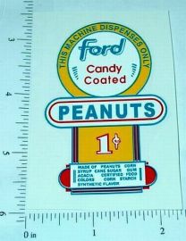 One Cent Ford Peanut Machine Sticker