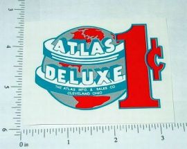Atlas Deluxe 1 Cent Vending Machine Sticker