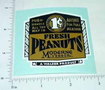 1 Cent Moderne Peanut Vending Machine Sticker Main Image