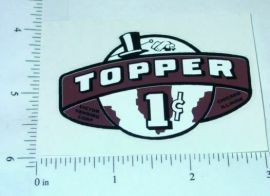 One Cent Brown Topper Vending Machine Sticker