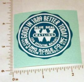 Watling Scale Company Replacement Sticker