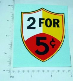 Regal 2 for 5c Vending Machine Sticker