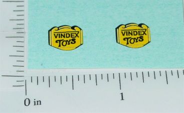 Pair Vindex Cast Iron Toy Replacement Stickers Main Image