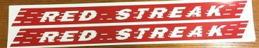 Pair Red Streak Wagon Pull Toy Replacement Stickers Main Image