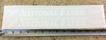 Pair National Flyer Coaster Wagon Pull Toy Replacement Stickers Main Image