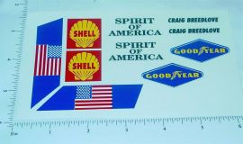 Wen Mac Spirit of America Land Speed Sticker Set