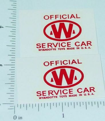 Pair Wyandotte Service Car Wrecker Truck Stickers Main Image