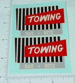 Pair Wyandotte Towing Wrecker Truck Sticker