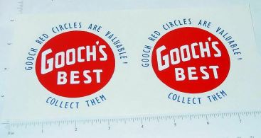 Pair Wyandotte Gooch's Best Semi Truck Stickers Main Image