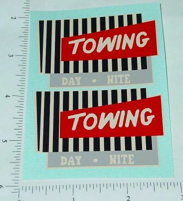 Pair Wyandotte Towing Wrecker Truck Sticker Main Image