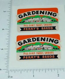 Pair Wyandotte Gardener's Truck Sticker Set