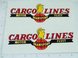 Pair Wyandotte Cargo Lines Semi Trailer Stickers