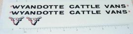 Wyandotte Cattle Vans Semi Truck Sticker Set