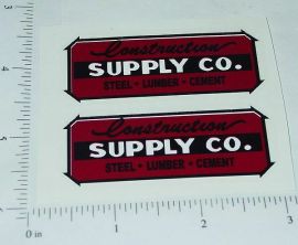 Pair Wyandotte Construction Supply Company Stickers