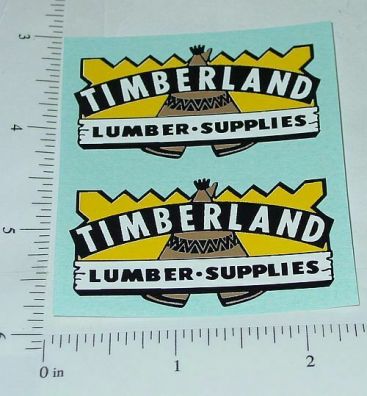 Pair Wyandotte Timberland Lumber Truck Stickers Main Image