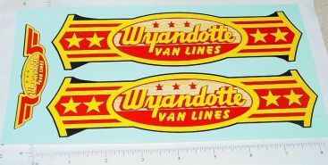 Wyandotte Van Lines Semi Truck Sticker Set Main Image Wyandotte Van Lines Semi Truck Sticker Set Main Image