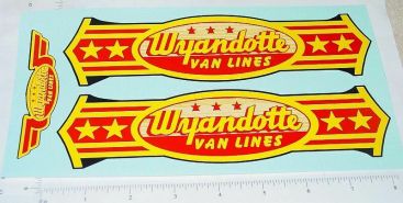 Wyandotte Van Lines Semi Truck Sticker Set Main Image