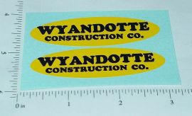Wyandotte Construction Company Oval Sticker Pair