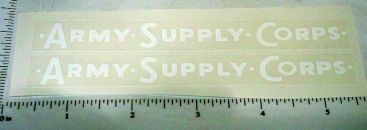 Pair Wyandotte Army Supply Corps Truck Sticker Set Main Image