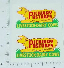 Pair Wyandotte Pickway Pastures Truck Stickers