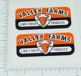 Pair Wyandotte Valley Farms Trailer Sticker Set