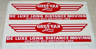 Wyandotte Grey Van Lines (red) Semi Sticker Set Main Image