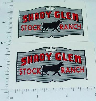 Wyandotte Shady Glen Stock Ranch Sticker Pair Main Image