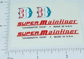 Wyandotte Super Mainliner Airplane Sticker Set