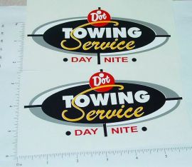 Pair Wyandotte Ride On Wrecker Tow Truck Sticker Set