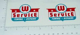 Pair Wyandotte Service Wrecker Tow Truck Stickers