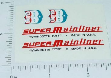 Wyandotte Super Mainliner Airplane Sticker Set Main Image