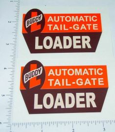 Pair Buddy L Tailgate Loader Truck Sticker Set